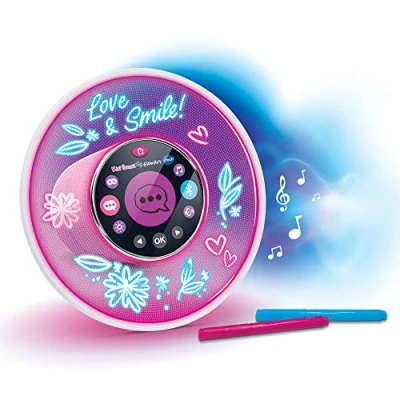 Afbeelding van VTech Kidi Smart Glow Art, intelligente muziekluidspreker, personaliseerbaar, neoneffect versie FR, roze