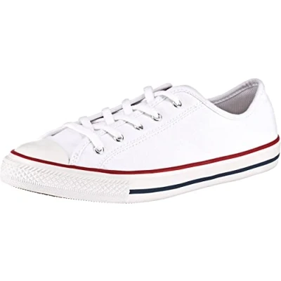 Afbeelding van Converse Chuck Taylor ALL STAR Dainty Basic Sneakers laag, Dames, Maat: 42.5, White/black Textiel