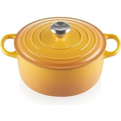 Image de Le Creuset Cocotte Signature en Fonte Émaillée avec Couvercle, Ø 24 cm, Ronde, 4.2 L, 4.305 kg, Nectar, 21177246724430