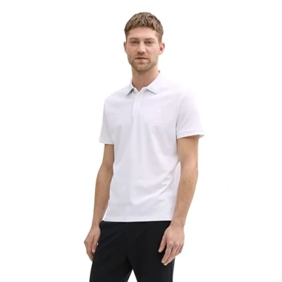Image de TOM TAILOR Polo piqué basique pour homme 1031006, 28847 Lucid White, XXL