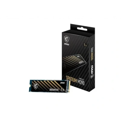 Afbeelding van MSI SPATIUM M390 NVMe M.2 SSD 1TB (Gen3x4, 1.4, afmetingen 80.0 x 22.0 2.15, lezen 3300 MB/s, schrijven 3000 MB/s), S78 440L650 P83, zilver
