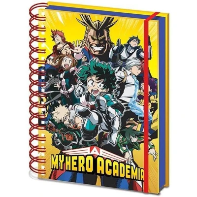 Afbeelding van My Hero Academia A5 notitieboek met spiraalbinding (Radial Character Burst)