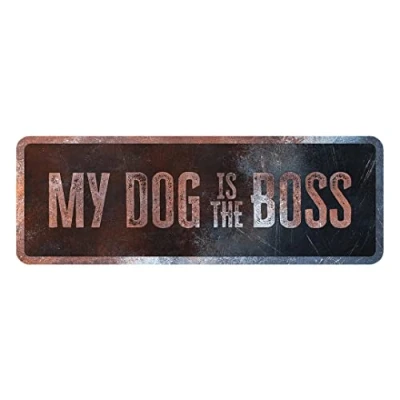 Afbeelding van D&amp;d Home Waakbord Hond Waarschuwingsbord General 1 Engels 40x13x0,3cm Meerkleurig 1st