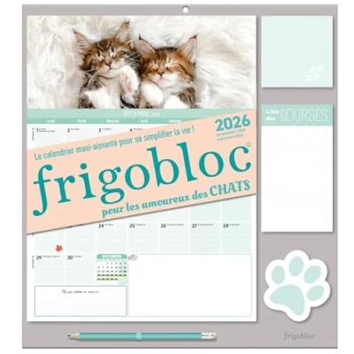 Afbeelding van CHATS FRIGOBLOC MENSUEL (SEPT.2025 A DEC.2026)