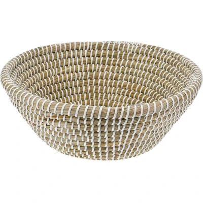 Afbeelding van Excellent Houseware Fruitschaal/fruitmand Rattan gevlochten riet D32 x H12 cm naturel rond opberg mandjes