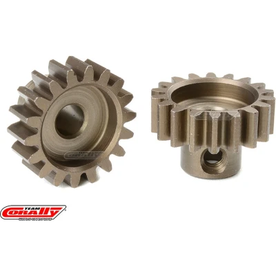 Afbeelding van Team Corally M1.0 Motortandwiel Kort Gehard staal 18 Tanden Motoras dia. 5mm