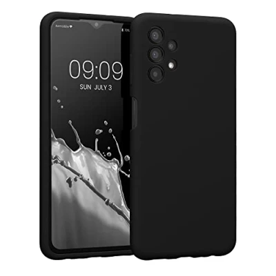 Afbeelding van kwmobile telefoonhoesje geschikt voor Samsung Galaxy A13 4G TPU backcover met siliconen coating Smartphone case in zwart