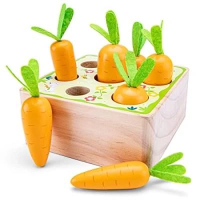 Afbeelding van New Classic Toys Kinderspel Pak en Sorteer de Wortels