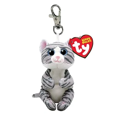Image de Porte clés en Peluche Ty Beaniee Bellies Mitzi Le Chat