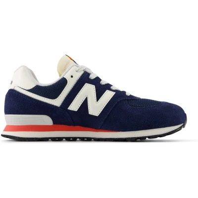 Afbeelding van New Balance 574 Unisex Sneakers laag voor kinderen, Maat: 39, Navy Leer en textiel