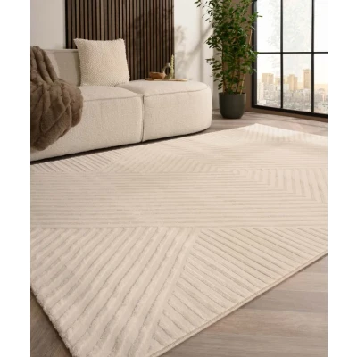 Afbeelding van Scadinavisch Vloerkleed Serene Runa Crème 240x340 Cm