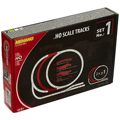 Afbeelding van MEHANO MEHANOF101 Extra (24 stuks) Ho Scale Tracks Set 1 Made in Slovenië, meerkleurig