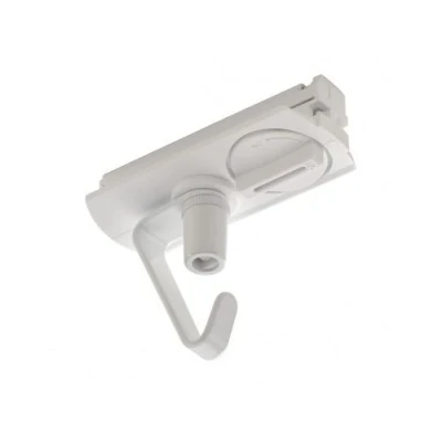 Image de Adaptateur pour rail 1 allumage 230v, blanc, électrique, crochets incl