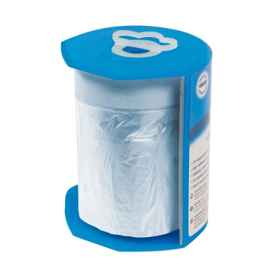 Afbeelding van Silverline Plastic dekfolie en houder 550 mm x 33 m