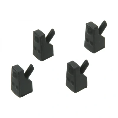 Afbeelding van Whirlpool Indesit 484000000840 rubber stopper C00313506 kit voetjes 4 stuks