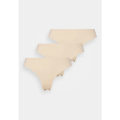 Afbeelding van Pieces Pcnamee Brazil 3 PACK String, Dames, Maat: Medium, Beige