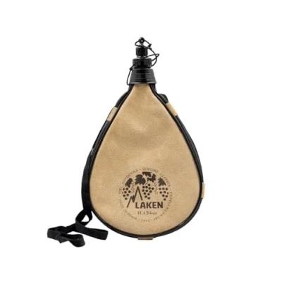 Afbeelding van LAKEN Leren laarzen in rechte vorm, 1 l, beige