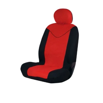 Afbeelding van stoelhoes Unicorn universeel polyester rood/zwart