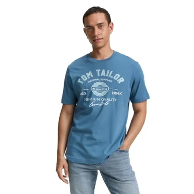 Image de TOM TAILOR T shirt pour homme, 38224 Real Teal Blue, 3XL