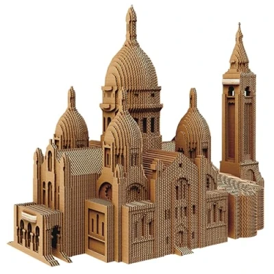 Afbeelding van Cartonic 3D SACRÉ COEUR BASILICA Puzzel Speelgoed DIY Creatief Karton kinderen en volwassenen puzzels decoratie