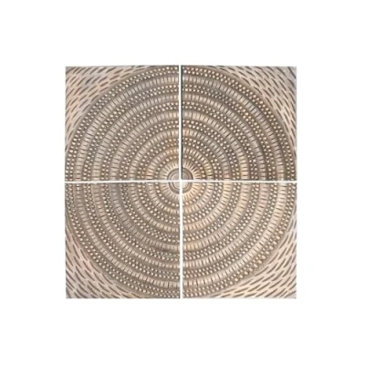 Afbeelding van Wanddecoratie Home ESPRIT Gouden Modern 80 x 3,5 cm (4 Onderdelen)