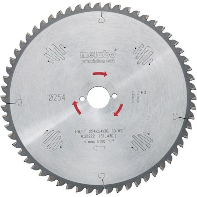 Afbeelding van Metabo 628059000 Cirkelzaagblad 254 mm 1 stuk(s)