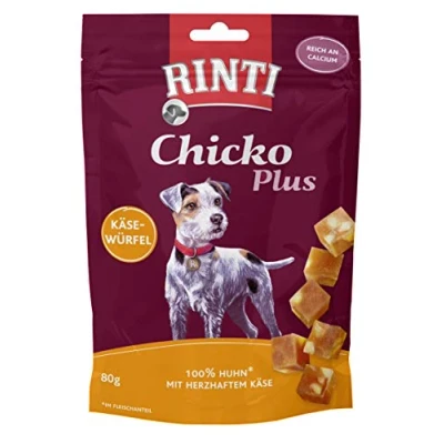 Afbeelding van Rinti Extra Chicko Plus 12x80g Käsewürfel mit Huhn