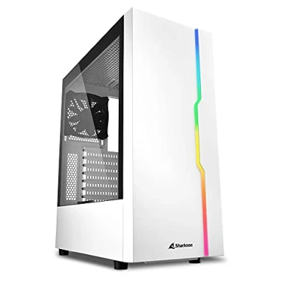 Afbeelding van Sharkoon RGB Slider Midi tower PC behuizing Wit