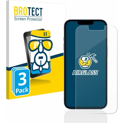 Afbeelding van BROTECT Screenprotector voor Apple iPhone 14 Folie Beschermfolie Beschermglas transparant (3 Stuks)