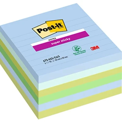 Afbeelding van Memoblok 3M Post it 675 6 Super Sticky 101X101mm OAS