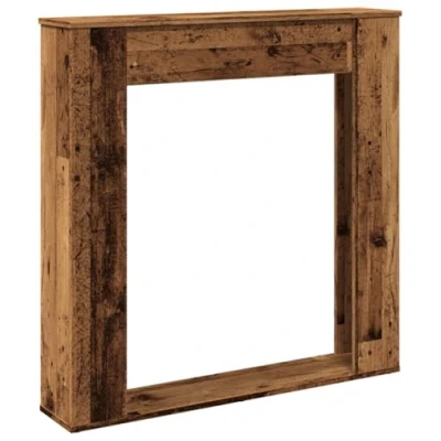 Afbeelding van vidaXL Haardombouw 100x20x100 cm bewerkt hout oud houtkleurig