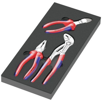 Afbeelding van Wera 05150180001 Tangenset 3 delig Knipex, met schuimrubber inzetstuk