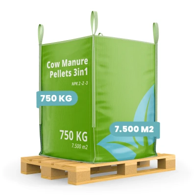 Afbeelding van Organifer Koemestkorrels 3in1 (bigbag 750 kg voor 7500 m2)
