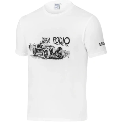 Afbeelding van Sparco T Shirt Targa Florio T2 Wit / 2XL