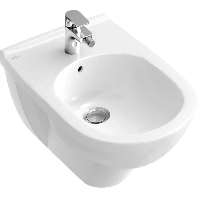 Afbeelding van Villeroy &amp; Boch O.Novo wandbidet wit ceramic+ (36x56 cm) 1 kraangat,