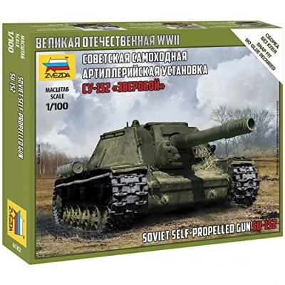 Afbeelding van Zvezda Self propelled Gun Su 152 (Zve6182) modelbouwsets, hobbybouwspeelgoed voor kinderen, modelverf en accessoires