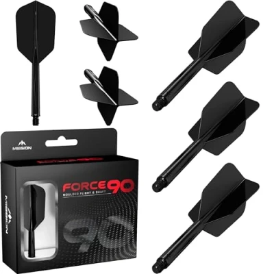Afbeelding van Mission Force 90 Slim Black Dart Flights