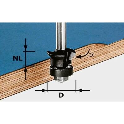 Afbeelding van FESTOOL HW S8 D24/0 +45 fase kantenfrees 491026