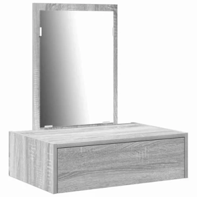 Afbeelding van vidaXL Grijze Sonoma Gecombineerd hout 60 x 40 70 cm Kaptafel