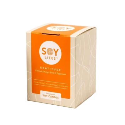 Afbeelding van Soylites Soycandle Gratitude Patchouli, Orange, Neroli &amp; Peppermint 70ML