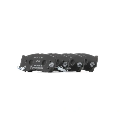 Afbeelding van HELLA 8DB 355 020 221 Remblokkenset Met akoestische slijtagewaarschuwing SSANGYONG: RODIUS 2, Rexton / W, KIA: SORENTO 1