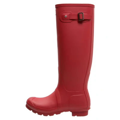Afbeelding van HUNTER Womens Org Tall, regenlaarzen &amp; enkellaarzen voor dames, Rood, 41 EU