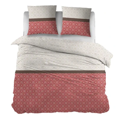 Afbeelding van Snoozing Franceska Dekbedovertrek Lits jumeaux 240x200/220 cm Rood