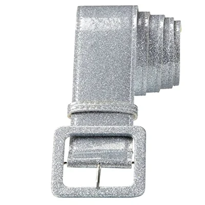 Afbeelding van Widmann Glitter &amp; Glamour Kostuum Riem 120 Centimeter Zilver Carnavalskleding Verkleedkleding