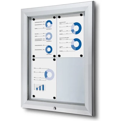 Afbeelding van Vergrendelbaar Notitiebord Outdoor SCT 4 X A4 Syna SCT4XA4PH Horeca &amp; Professioneel