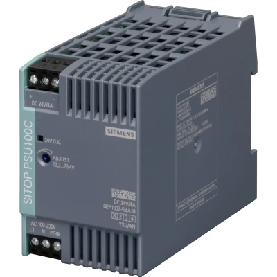 Afbeelding van Siemens SITOP PSU100C 24 V/4 A DIN rail netvoeding V/DC 4 96 W Aantal uitgangen: 1 x Inhoud: stuk(s)