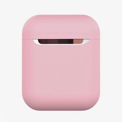 Afbeelding van AirPods 1/2 hoesje Liquid series Siliconen Roze Schokbestendig