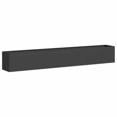 Afbeelding van Plantenbak 280x40x40 cm koudgewalst staal zwart