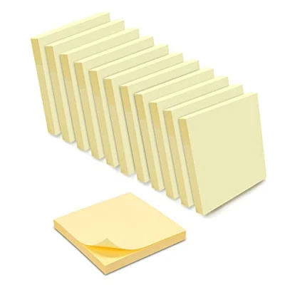 Afbeelding van WAYTEX Zelfklevende notities, verwijderbaar, 12 blokken van 100 vellen, 75 x mm