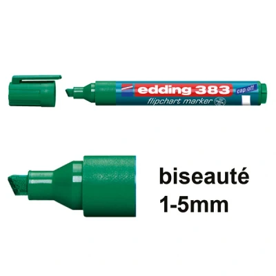 Image de edding Flipchart marker 383, pointe biseauté, vert